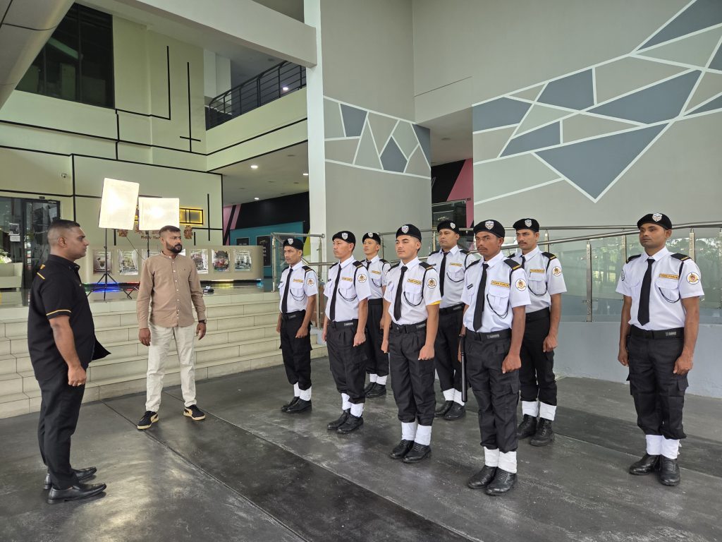 Tiger Force security team inspection and briefing